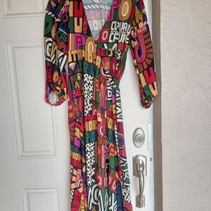FARM Rio Multicolor Graphic Maxi Dress